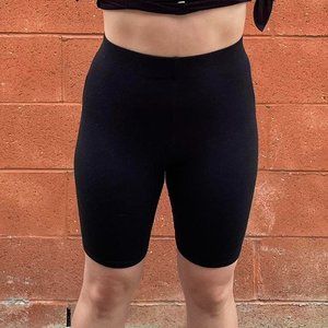 Black Activewear Bike Shorts